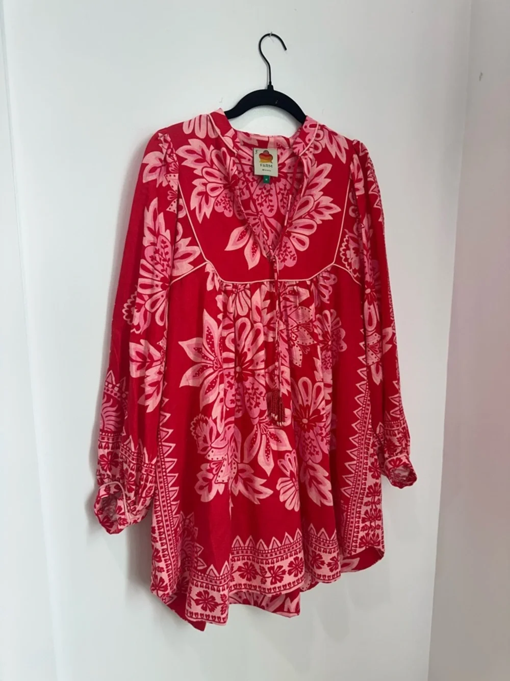 Farm Rio Tapestry Long Sleeve Mini Dress - Picture 4 of 5